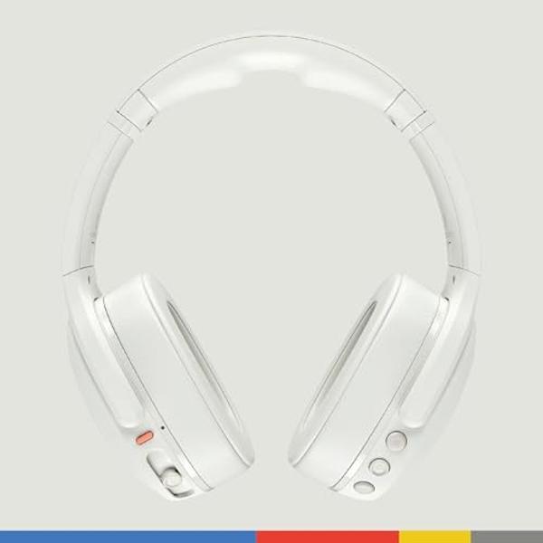 Audífonos inalámbricos Bluetooth Skullcandy Crusher Evo con graves multisensoriales y cable de carga, ajuste supraaural con aislamiento de ruido, hasta 40 horas de batería y micróf