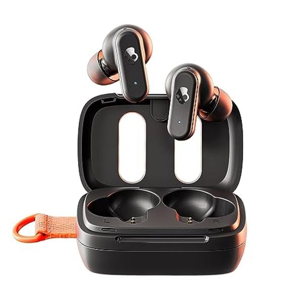 Auriculares inalámbricos Skullcandy Dime 3, Bluetooth, aislamiento de ruido, hasta 20 horas de batería, micrófono para iPhone y Android, fácil de transportar con cordón integrado -