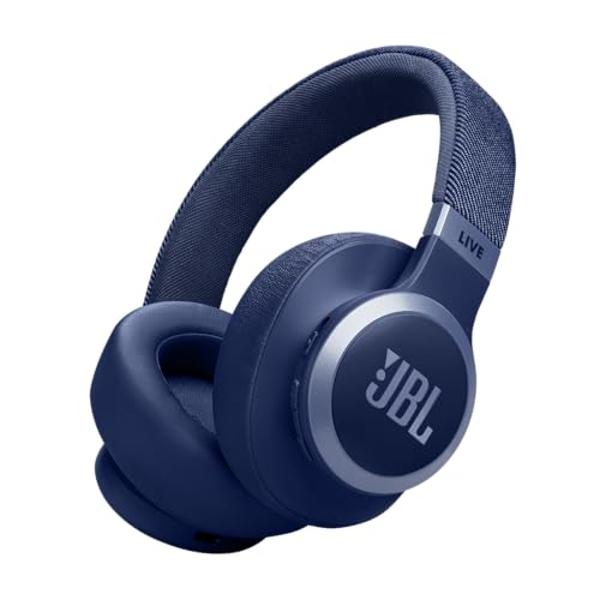JBL Live 770NC - Auriculares inalámbricos supraaurales con cancelación de ruido adaptativa con Smart Ambient, hasta 65 horas de batería, diadema de tela con ajuste cómodo y funda d