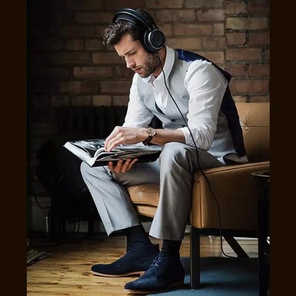 Auriculares supraaurales con cable y parte posterior abierta PHILIPS Fidelio X2HR, controladores de 50 mm, color negro. Auriculares profesionales de monitorización de estudio con c