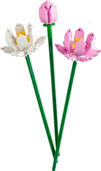 Flor de Loto LEGO - Juguete de construcción para niños y niñas, a partir de 8 años - Loto artificial para decorar y exhibir - Regalo para el Día de la Madre - 40647