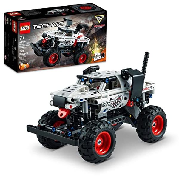 LEGO Technic Monster Jam Monster Mutt Dálmata, juguete de carreras 2 en 1 con retroceso, ideal para regalo de cumpleaños, juguete de construcción DIY, camión monstruo de juguete pa
