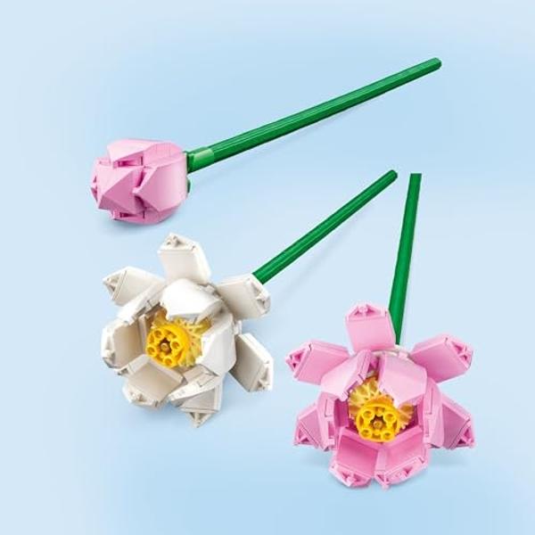 Flor de Loto LEGO - Juguete de construcción para niños y niñas, a partir de 8 años - Loto artificial para decorar y exhibir - Regalo para el Día de la Madre - 40647