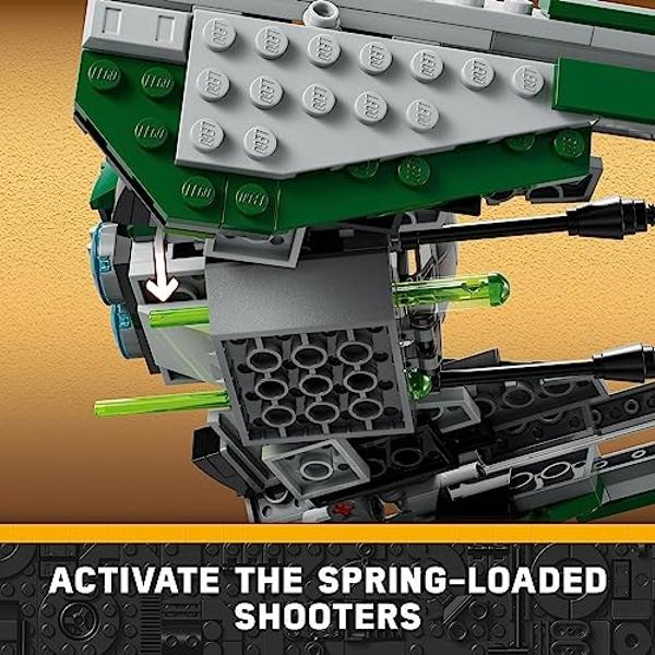 LEGO Star Wars: The Clone Wars Yoda’s Jedi Starfighter 75360 Juguete coleccionable de Star Wars para niños con figura del Maestro Yoda con sable de luz, regalo de cumpleaños para n