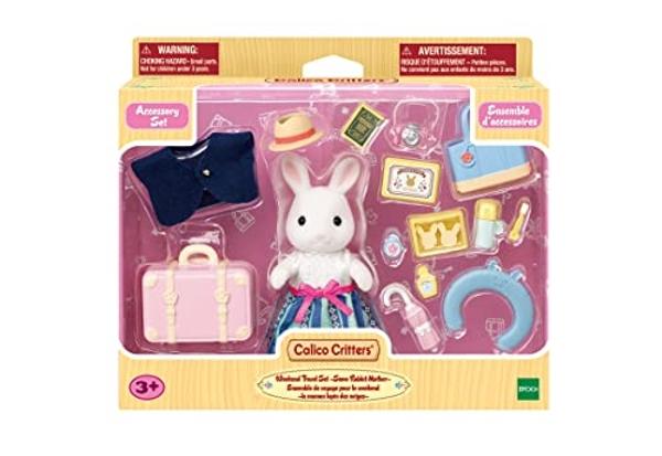 Set de viaje de fin de semana para mamá conejo de nieve Calico Critters, juego de casa de muñecas con figura y accesorios
