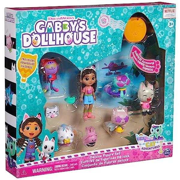 Casa de muñecas de Gabby, set de figuras de viaje con una muñeca