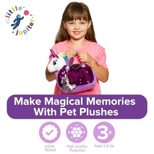 Conjunto de peluche Little Jupiter con monedero - Unicornio de peluche - Unicornio de peluche para niñas - Unicornio de peluche - Unicornio de peluche - Unicornio - Regalo de unico