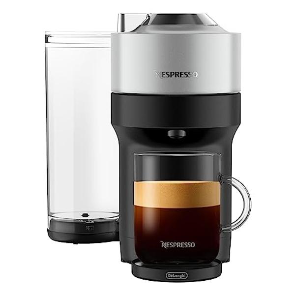 Cafetera y cafetera espresso Nespresso Vertuo Pop+ Deluxe de De'Longhi, 120 voltios, color plata