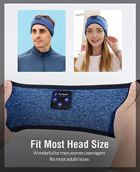 Diadema Fulext para dormir con cómodos auriculares: cómodos auriculares para quienes duermen de lado, 10 horas de Bluetooth, ideal como regalo para hombres y mujeres.