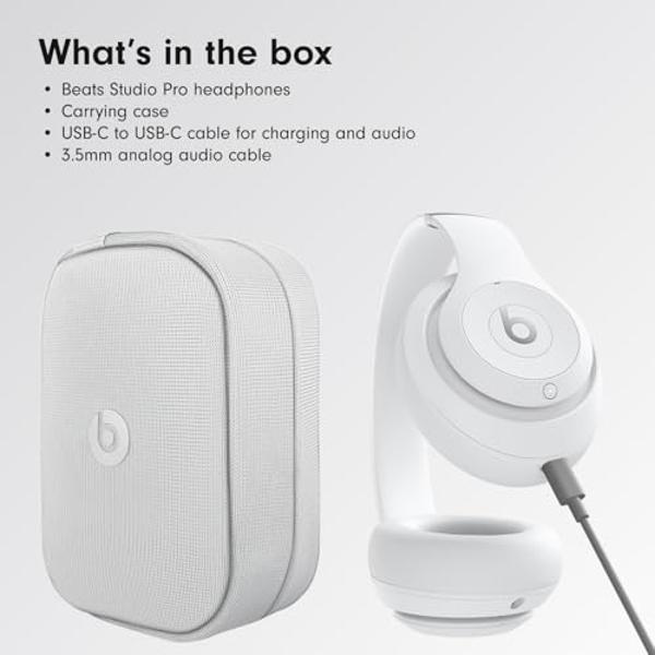 Beats Studio Pro - Auriculares inalámbricos Bluetooth con cancelación de ruido - Audio espacial personalizado, audio sin pérdida USB-C, compatibilidad con Apple y Android, hasta 40