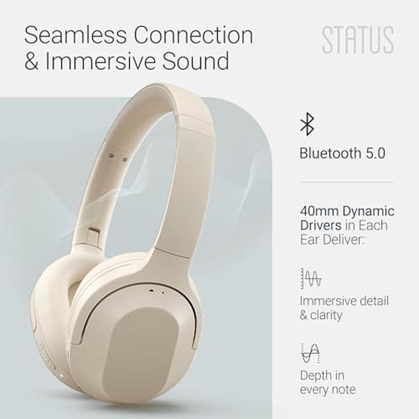 Belkin SoundForm Mini con estuche: auriculares inalámbricos Bluetooth para niños con 30 horas de batería, límite de volumen seguro de 85 dB y micrófono integrado. Auriculares supra