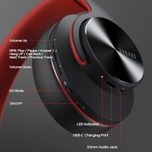 Belkin SoundForm Mini con estuche: auriculares inalámbricos Bluetooth para niños con 30 horas de batería, límite de volumen seguro de 85 dB y micrófono integrado. Auriculares supra