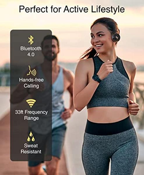 Auriculares inalámbricos Bluetooth Kinivo BTH240 PRO (supraurales, música estéreo HiFi, 30 horas de reproducción, micrófono integrado, plegables, manos libres)