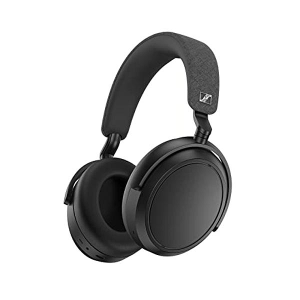 Auriculares inalámbricos SENNHEISER Momentum 4: auriculares Bluetooth para llamadas nítidas con cancelación de ruido adaptativa, 60 h de batería y sonido personalizable, color negr