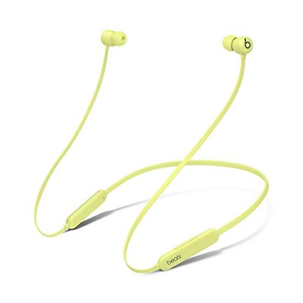 Auriculares inalámbricos Beats Flex - Chip Apple W1, auriculares magnéticos, Bluetooth de clase 1, 12 horas de reproducción, micrófono integrado - Amarillo Yuzu