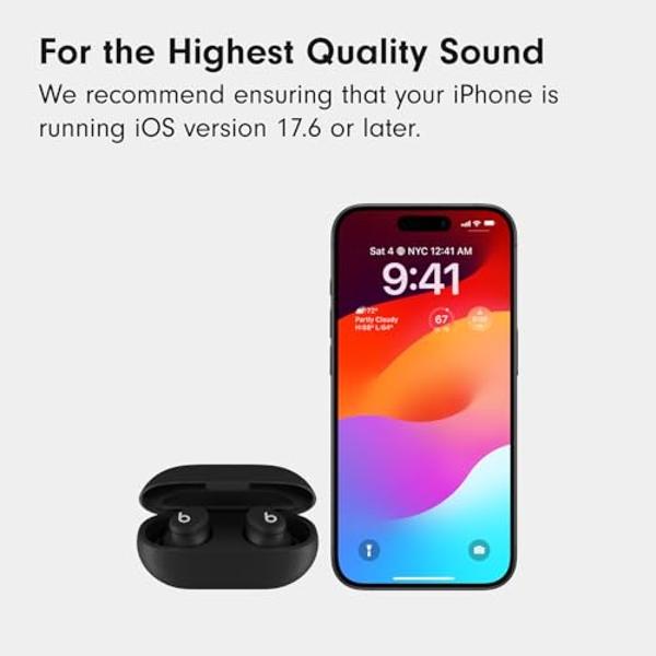 Beats Solo Buds - Auriculares inalámbricos Bluetooth | 18 horas de duración de batería | Compatibles con Apple y Android | Micrófono integrado - Negro mate