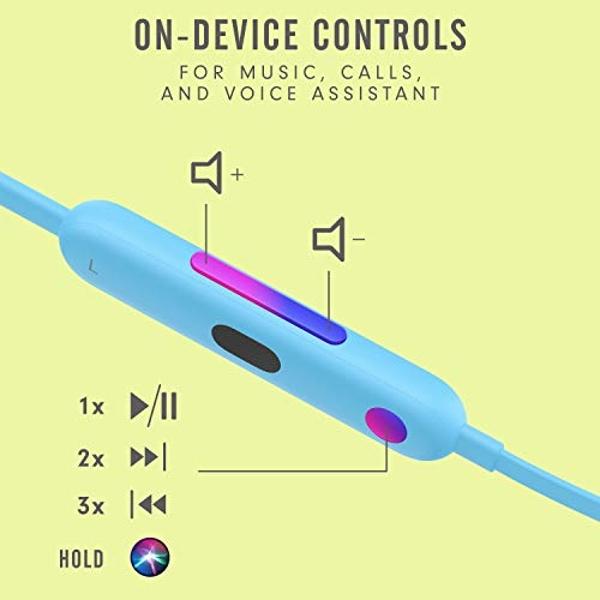 Auriculares inalámbricos Beats Flex - Chip Apple W1, auriculares magnéticos, Bluetooth de clase 1, 12 horas de reproducción, micrófono integrado - Azul llama