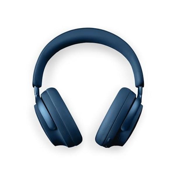 Audífonos Bluetooth Bose QuietComfort Ultra, inalámbricos con audio espacial, con cancelación de ruido supraaural y micrófono, hasta 24 horas de reproducción, color azul lunar (edi