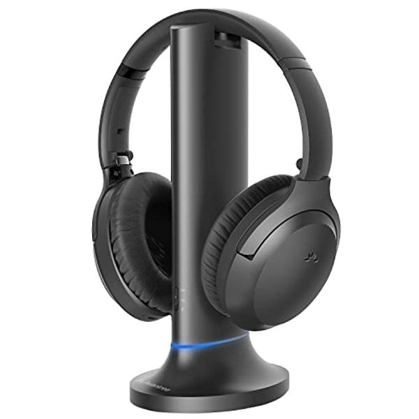 Avantree Opera: auriculares inalámbricos para ver televisión con diálogos claros, compatibles con televisores con puertos de salida de audio ópticos o auxiliares, paso a través, vo