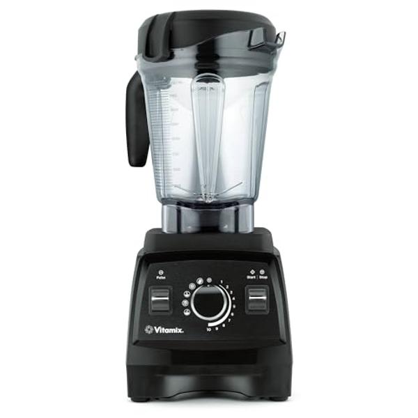 Licuadora Vitamix Professional Series 750, de calidad profesional, con recipiente de perfil bajo de 1,7 litros (64 oz), negra, autolimpiable - 1957