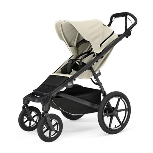 Cochecito todoterreno Thule Urban Glide de 4 ruedas para un solo niño, con suspensión total, neumáticos de aire, asiento vertical con reclinación ajustable y reposapiernas integrad