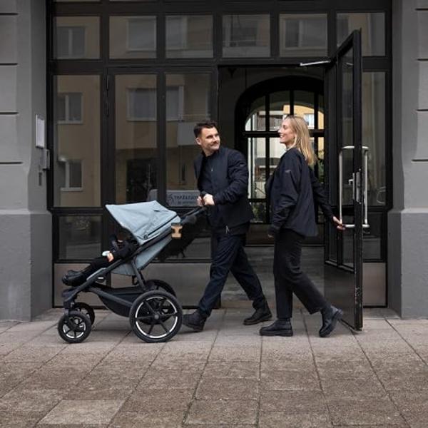 Cochecito todoterreno Thule Urban Glide de 4 ruedas para un solo niño, con suspensión total, neumáticos de aire, asiento vertical con reclinación ajustable y reposapiernas integrad