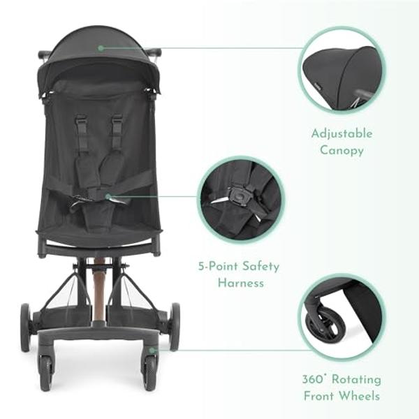 Cochecito todoterreno Thule Urban Glide de 4 ruedas para un solo niño, con suspensión total, neumáticos de aire, asiento vertical con reclinación ajustable y reposapiernas integrad
