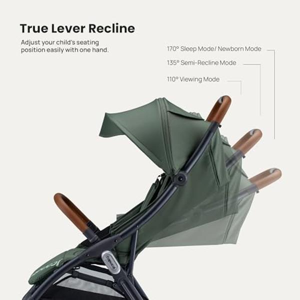 Cochecito todoterreno Thule Urban Glide de 4 ruedas para un solo niño, con suspensión total, neumáticos de aire, asiento vertical con reclinación ajustable y reposapiernas integrad