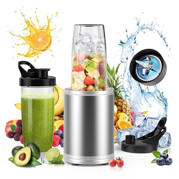 Máquina para hacer helados Ninja CREAMi con 5 programas de un solo toque y dos recipientes de 16 oz con tapas de almacenamiento NC300