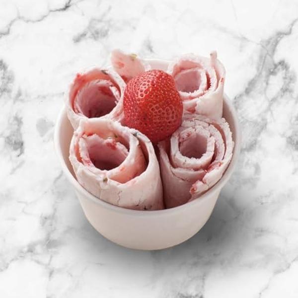 Máquina para hacer helados en rollo de acero inoxidable Whynter ICR-300SS de 0.5 cuartos con compresor