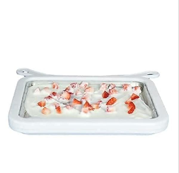 Máquina para hacer helados para niños Duomid, máquina para hacer helados enrollados con 2 palas, máquina para hacer yogur helado, molde/rollo para helado instantáneo, máquina para 