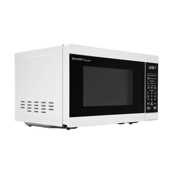 Horno microondas inteligente de encimera GE GCST09U1WSS, tecnología Scan-to-Cook y conectividad wifi, 900 vatios, seguro para niños, 0.9 pies cúbicos, acero inoxidable