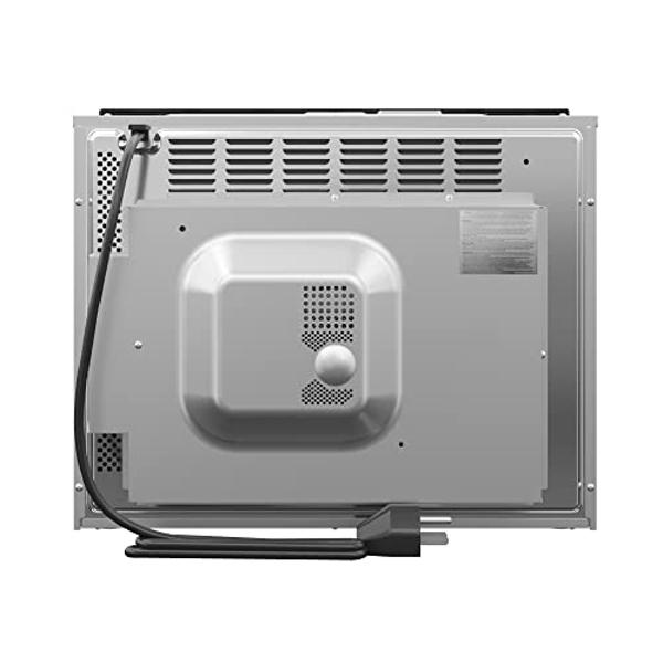 Horno de convección y microondas KoolMore de 24 pulgadas con asador, puerta de cierre suave, 1000 vatios de potencia, acabado en acero inoxidable y pantalla LCD táctil (KM-CWO24-SS