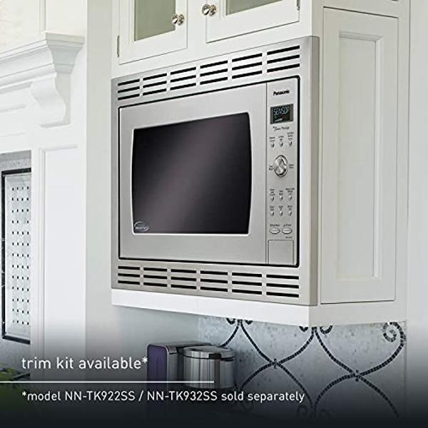 Horno Panasonic con tecnología Cyclonic Wave Inverter, 1250 W, 2.2 pies cúbicos. Microondas de encimera con sensor Genius de cocción con un solo toque – NN-SD975S (acero inoxidable