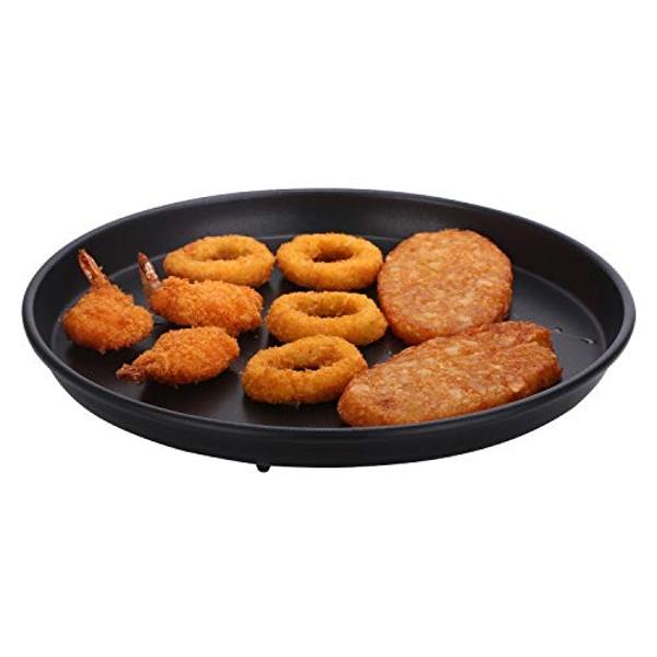 MACONEE - Sartén crujiente universal para microondas de 12 pulgadas, para cocinar en microondas, para recalentar pizza congelada, nuggets de pollo y tostadas francesas con efecto c