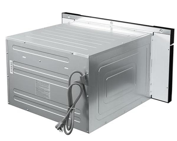 Cajón para microondas KoolMore KM-MD30-SS, capacidad en acero inoxidable, 30 pulgadas/1,2 pies cúbicos, plateado