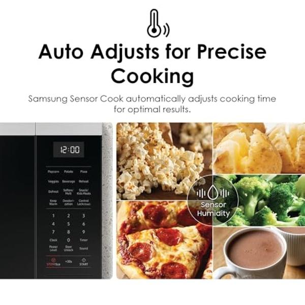 Horno Panasonic con tecnología Cyclonic Wave Inverter, 1250 W, 2.2 pies cúbicos. Microondas de encimera con sensor Genius de cocción con un solo toque – NN-SD975S (acero inoxidable