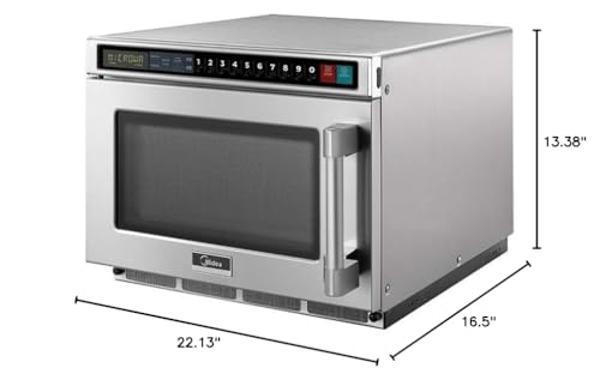 Horno microondas Total Chef de 0.7 pies cúbicos - Acero inoxidable, estilo compacto, electrodoméstico inteligente de cocina de encimera con función táctil digital, función preconfi