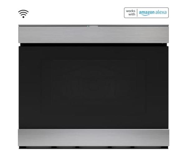 Horno microondas Total Chef de 0.7 pies cúbicos - Acero inoxidable, estilo compacto, electrodoméstico inteligente de cocina de encimera con función táctil digital, función preconfi
