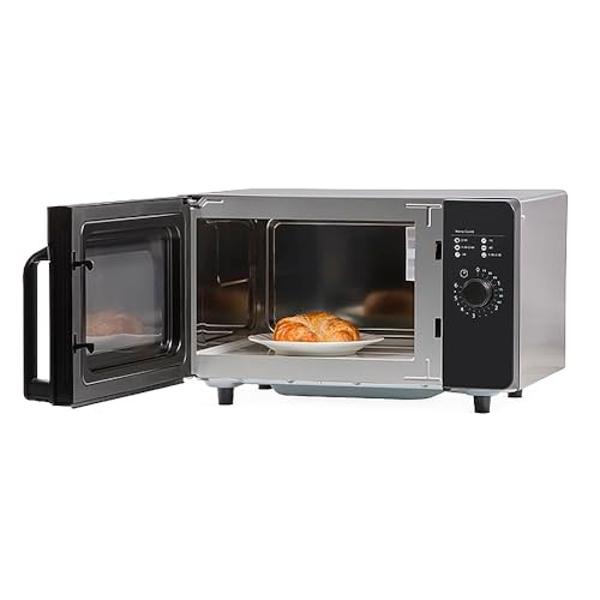 Horno microondas Total Chef de 0.7 pies cúbicos - Acero inoxidable, estilo compacto, electrodoméstico inteligente de cocina de encimera con función táctil digital, función preconfi