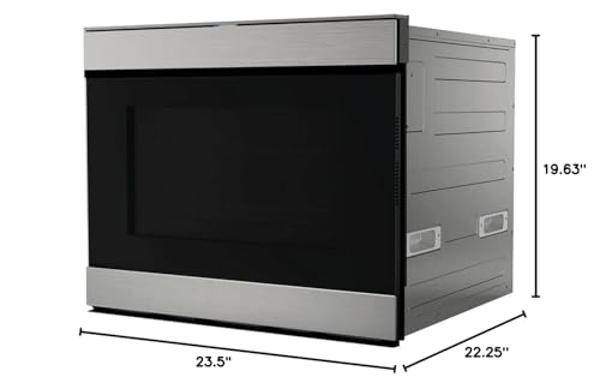 Cajón para microondas empotrado Sharp, acero inoxidable - Modelo SMD3070ASY