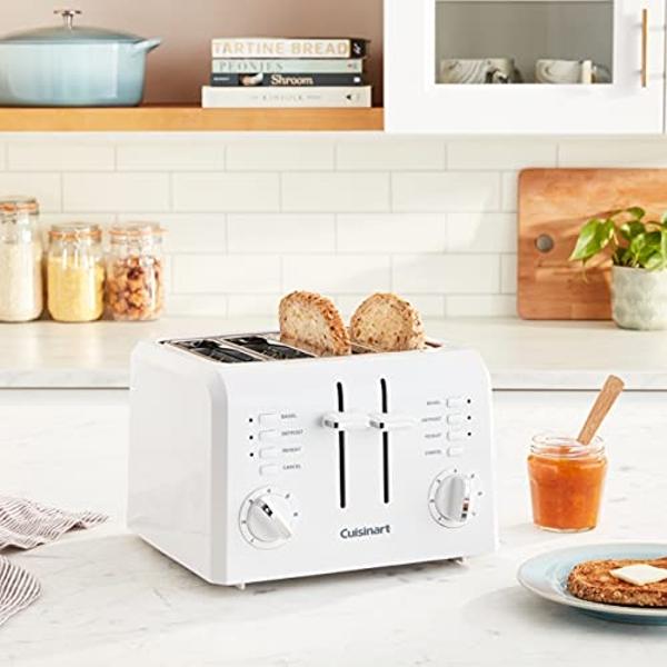 Tostadora retro MÜELLERHOME para 2 rebanadas, 7 niveles de tostado, 3 funciones (recalentar, descongelar, cancelar), bandeja recogemigas extraíble, compartimento para cable bajo la