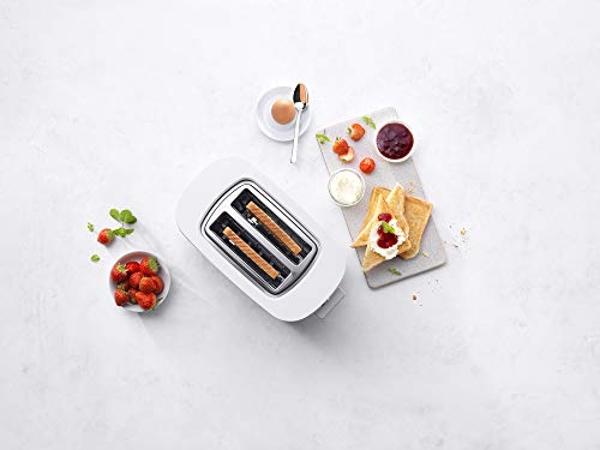 Tostadora de pantalla táctil de 2 rebanadas con pantalla LCD, tostadora de acero inoxidable con temporizador digital, 6 tipos de pan y 6 configuraciones de tostado, ranuras extra a