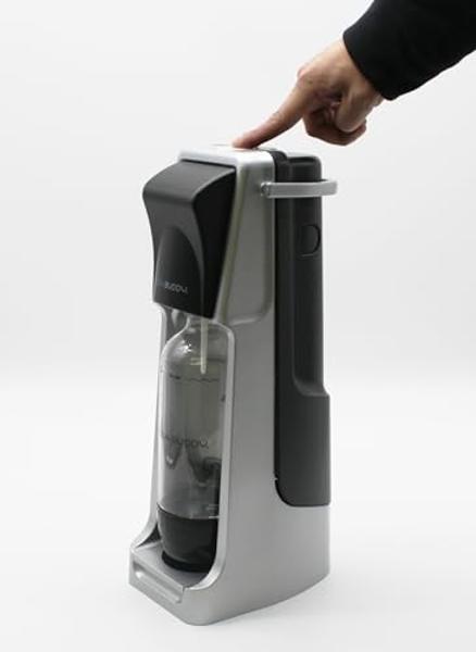 VEVOR - Máquina para hacer agua con gas, para carbonatación doméstica, kit de inicio para agua con gas con botella PET de 1 l sin BPA, compatible con cilindros de CO2 de rosca conv