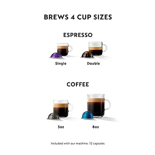 Cafetera y cafetera espresso Nespresso Vertuo Plus Deluxe de De'Longhi, color negro mate