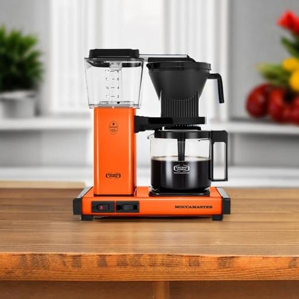 Technivorm Moccamaster Moccamaster 53947 KBGV Cafetera de 10 tazas naranja, 40 onzas, 1,25 l
