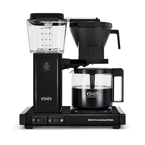 Cafetera Technivorm Moccamaster 53937 KBGV de 10 tazas, color negro, 40 onzas, 1,25 l