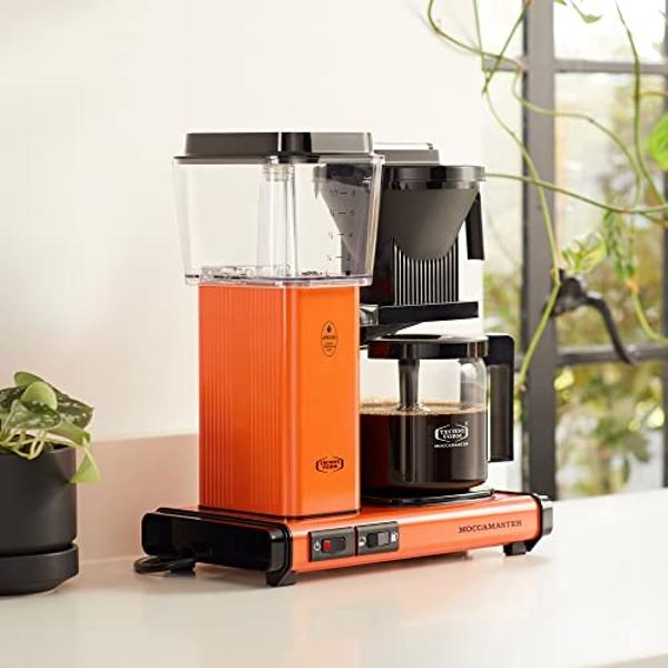 Technivorm Moccamaster Moccamaster 53947 KBGV Cafetera de 10 tazas naranja, 40 onzas, 1,25 l