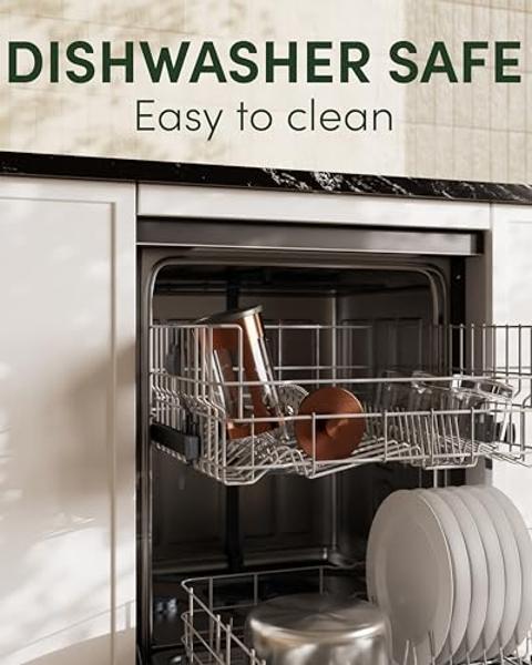 Cafetera de prensa francesa BAYKA de 1 litro y 34 oz, ideal como regalo para mamá, ideal para amantes del café, de acero inoxidable con vidrio de borosilicato grueso resistente al 