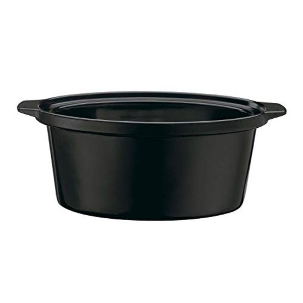 Olla de cocción lenta programable Crock-Pot de 6 cuartos con temporizador digital, ideal para cocinar en casa, de acero inoxidable